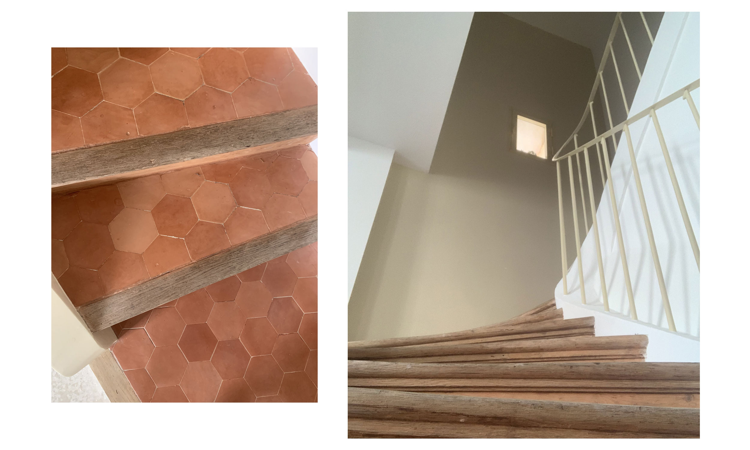 Rénovation d’un escalier en tomettes