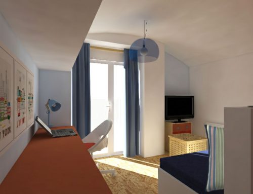 Un vieux local sans caractère, transformé en studio étudiant pop et décalé. ( Cloned )