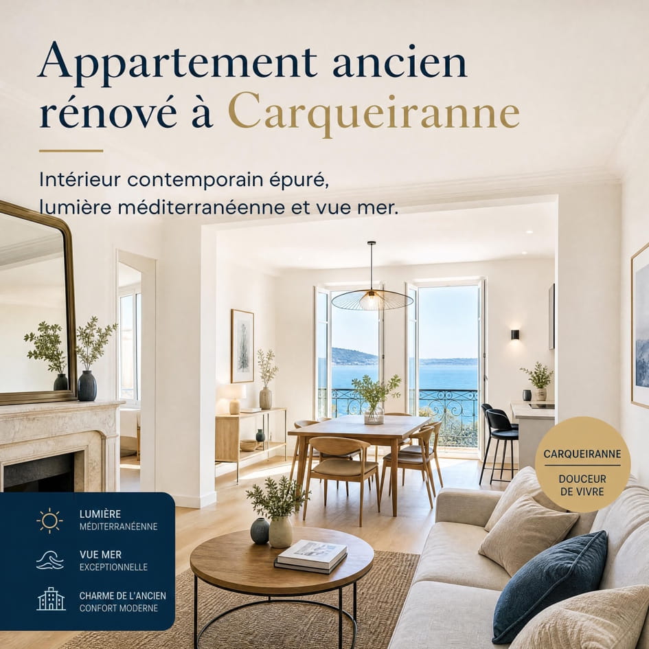 Rénovation d'un appartement à Carqueiranne